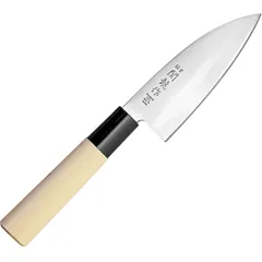 Нож кухонный «Киото» односторонняя заточка сталь нерж.,дерево ,L=215/105,B=37мм