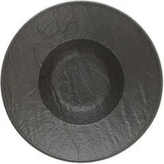 Compliment dish “Vulcania”  porcelain  D=15cm  black