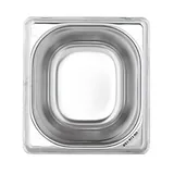 Гастроемкость GN 1/6 сталь нерж. 3,4л ,H=20,L=17,6,B=16,2см металлич.