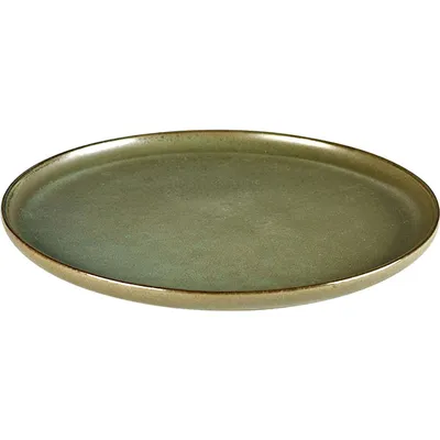 Тарелка «Серфис» керамика D=240,H=15мм зелен., изображение 2