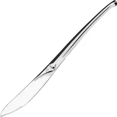 Table knife “Snake”  stainless steel , L=225, B=17mm  metal.