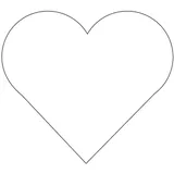 Резак «Сердце» пластик ,L=75,B=70мм