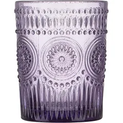 Old fashion glass 250ml D=8,H=10cm violet.