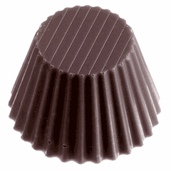 Chocolate mold “Corrugated cone”[24pcs] polycarbonate D=3,H=3cm