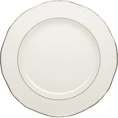 Тарелка «Афродита» мелкая фарфор D=305,H=25мм белый,золотой