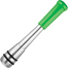 Мадлер сталь нерж.,абс-пластик D=3,L=23,B=3см серебрист.,зелен.
