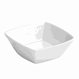 Салатник «Мини Пати» квадратный фарфор 125мл ,H=4,L=10,B=10см белый