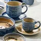 Чашка кофейная «Аврора Революшн Блюстоун» блюдце 03024459 фарфор 85мл D=65мм бежев.,синий, изображение 2