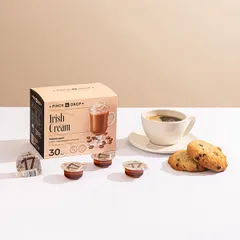 Сироп «Айриш Крим» ароматизированный порционный Pinch&Drop[30шт] картон 15мл ,H=12,L=15,5,B=10см, изображение 4