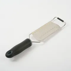 Терка с ручкой сталь нерж.,пластик ,L=315/138,B=65мм металлич.,черный, изображение 2