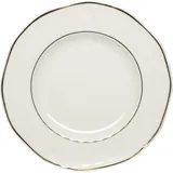 Тарелка «Афродита» мелкая фарфор D=21,H=2см белый,золотой