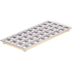 Форма для равиоли со скалкой 36 ячеек алюмин.,бук ,L=32,5,B=14см металлич., изображение 2