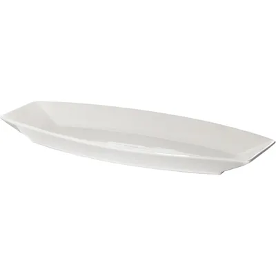 Блюдо «Кунстверк» овальное фарфор ,H=40,L=380,B=165мм белый, Длина (мм): 380, Ширина (мм): 165, изображение 2