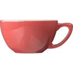 Чашка кофейная «Пур-Амор» фарфор 300мл D=110/60,H=65,L=140мм кораллов.,белый, изображение 2