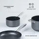 Набор посуды для приготовления «Уитфорд»[4шт] алюм.литой,сталь нерж. граф.,черный, изображение 6