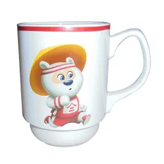 Mug “Simplicity-Tanuki for children 0719”  porcelain  260ml  D=7,H=10,L=10cm white