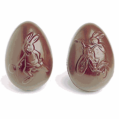 Mold for chocolate “Egg with rabbit”[3pcs] polycarbonate ,H=28,L=82,B=56mm