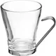Кружка для горячих напитков с металлическим подстакаником  стекло,сталь нерж. 220мл D=80,H=95мм проз, изображение 3