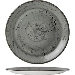 Plate “Urban” small  porcelain  D=25cm  gray