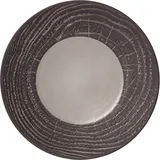 Тарелка «Арборесценс» мелкая фарфор D=310,H=35мм черный,серый