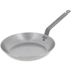 Frying pan steel D=26,H=4,L=40cm gray