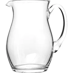 Jug glass 1l D=135,H=175,L=153,B=4mm clear.