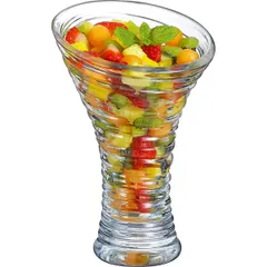 Креманка «Джаззд Свирл» стекло 410мл D=12,3,H=19,8см прозр., изображение 2