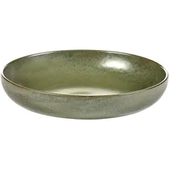 Salad bowl “Serfis” ceramics 0.75l D=21,H=4cm green.