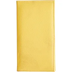 Folder for bills leatherette ,L=22.2,B=12cm yellow.