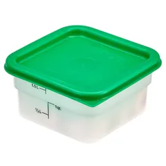 Крышка для контейнера для продуктов 2SFSPP, 4SFSPP полиэтилен ,L=18,5,B=18,5см зелен., изображение 3