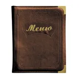 Папка меню А5 черная NEW-LQ