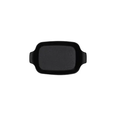 Форма для запекания «Миньон» керамика 0,56л ,H=45,L=220,B=130мм черный, изображение 2