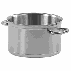 Pan without lid  stainless steel  7 l  D=24, H=16 cm  metal.