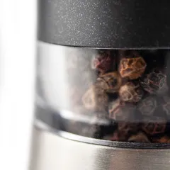 Мельница для перца «Даман» электрическая акрил,сталь нерж. D=6,H=16см черный,металлич., изображение 3