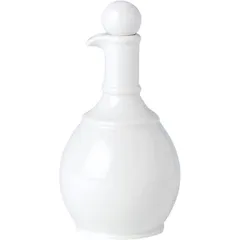 Бутылка для масла и уксуса с крышкой «Симплисити Вайт» фарфор 170мл D=55,H=145мм белый