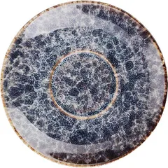 Saucer “Stone”  porcelain  D=15cm  blue-gray