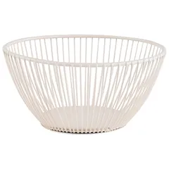 Корзина для фруктов «Сварт» металл D=175,H=80мм белый