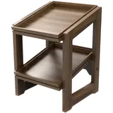 Витрина для выкладки 2 полки орех ,H=44,1,L=30,9,B=32,3см тем.дерево