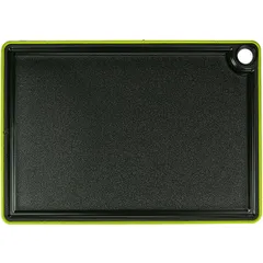 Cutting board plastic ,H=9,L=270,B=190mm green.