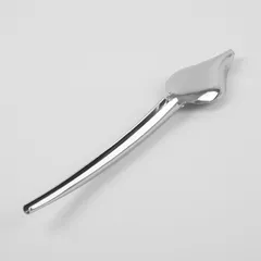 Ложка кондитерская для декорирования (с закругленной ручкой) сталь нерж. ,L=225,B=40мм металлич., изображение 3