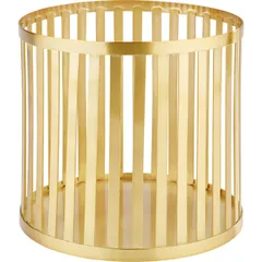 Stand-basket metal D=21,H=20cm gold