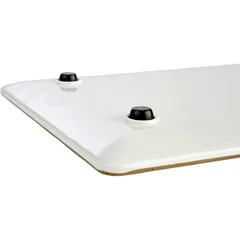 Блюдо сервировочное «Искусственый камень» прямоугольное пластик ,L=32,5,B=26,5см белый,коричнев., изображение 2