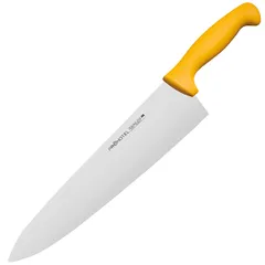 Нож поварской «Проотель» сталь нерж.,пластик ,L=435/285,B=65мм желт.,металлич.