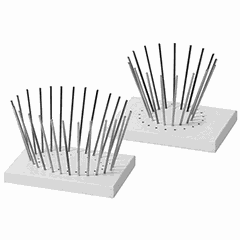 Shape for caramel baskets (base + 25 needles)  steel, polyethylene