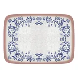 Блюдо сервировочное «Виенто» прямоугольное фарфор ,L=23,B=16см белый,синий
