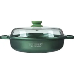 Кастрюля «Д.Грин» с крышкой алюм.литой 3л D=28,H=7см зелен., изображение 2