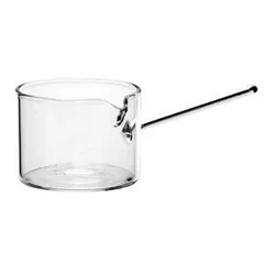 Sauté pan for serving “Boro”  glass  100 ml  D=60/225, H=45 mm  clear.