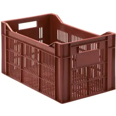 Perforated food container  polyethylene  30 l , H=26.5, L=50, B=30cm  brick.