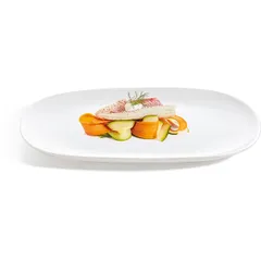 Блюдо «Эволюшнс Уайт» прямоугольное стекло ,L=34,B=24см белый, изображение 4