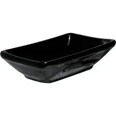 Sauce boat rectangular. “Kunstwerk” porcelain 50ml ,H=25,L=90,B=65mm black